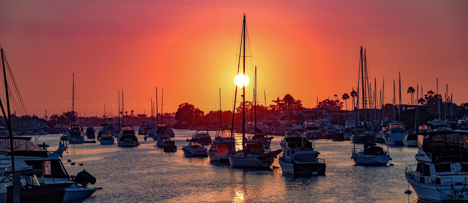 Sunset From Balboa Island Bridge